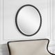 Uttermost® Dandridge Distressed Matte Black Round Mirror-2
