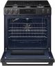 Samsung Bespoke 30" Matte Black Steel Smart Slide-In Gas Range with True Convection-1
