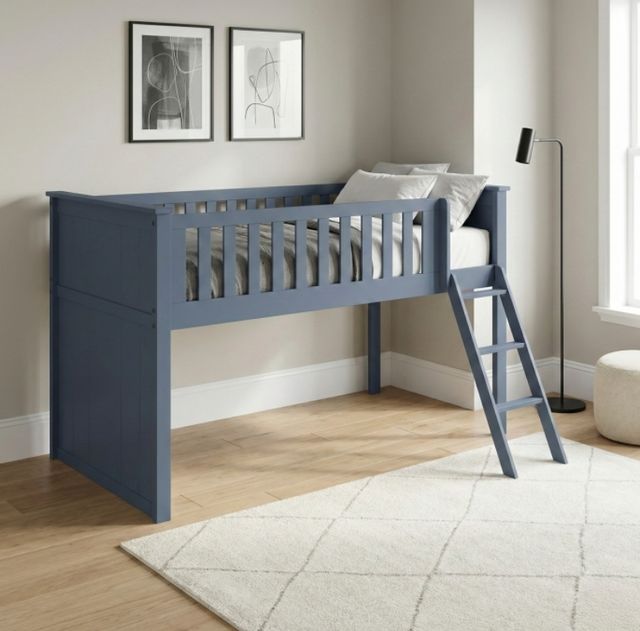 Homelegance® Nora Blue Twin Low Loft Bunk-1