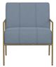 International Furniture Direct Aragon Blue-Gold Chair-1
