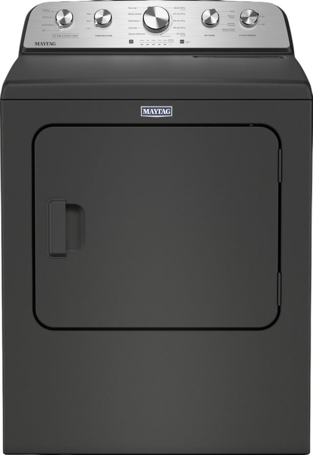 Maytag® Volcano Black Top Load Washer & Gas Dryer Laundry Pair-2