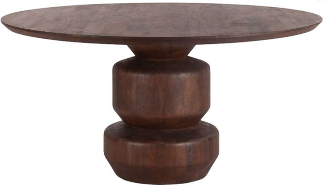 Home Trends & Design Cambridge Walnut Dining Table-0