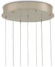 Currey & Company Escenia Natural/Painted Silver Multi-Drop Pendant Lighting-2