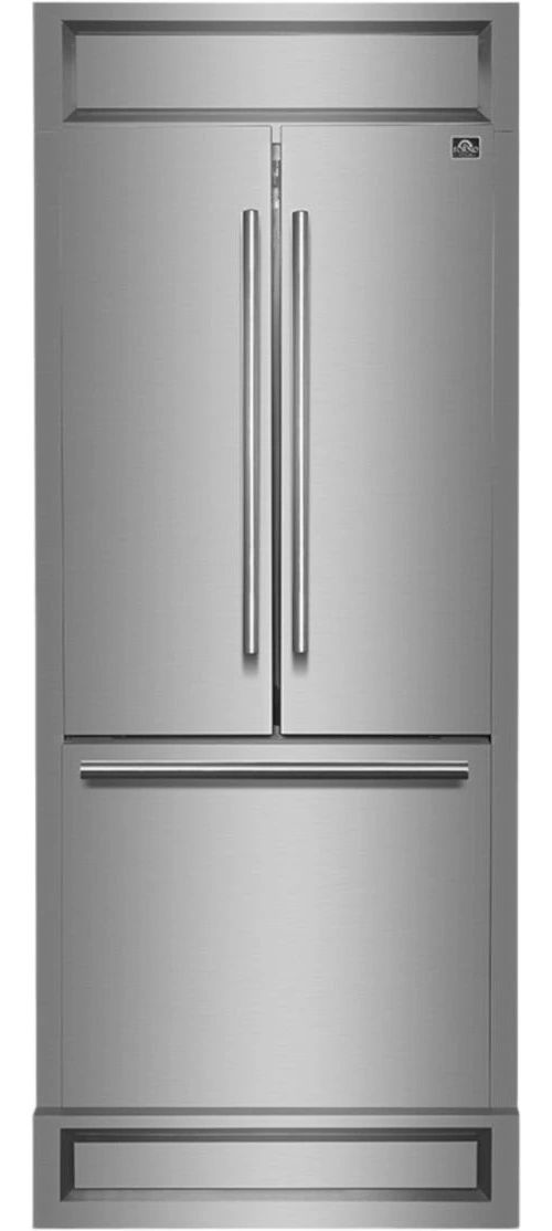 FORNO® 35" 17.48 Cu. Ft. Stainless Steel Built-In French Door Refrigerator -0
