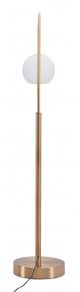 Zuo® Griffith Brushed Brass Floor Lamp-3