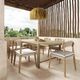 TOV Furniture Gata 2-Piece Cream/White Wash Linen/Wooden Outdoor Dining Chair Set-1