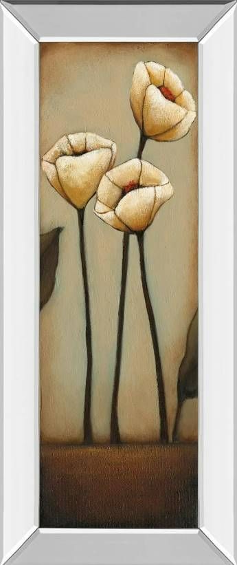 Classy Art Jardin De Flores II by H. Alves Mirror Framed Wall Art-0
