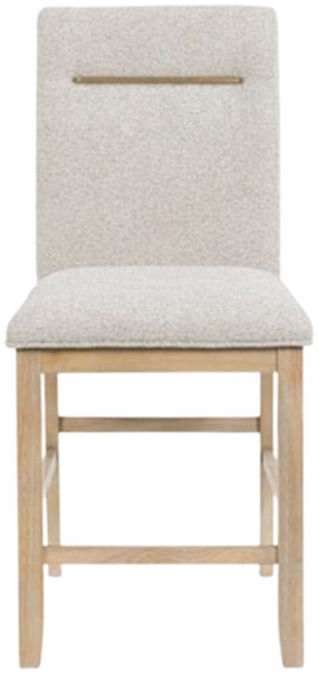 Signature Design by Ashley® Crendlin Light Brown Upholstered Bar Stool-2