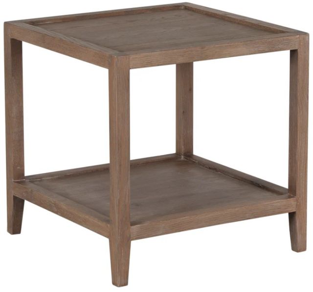 Porter International Designs Lowell Brown Square End Table-0