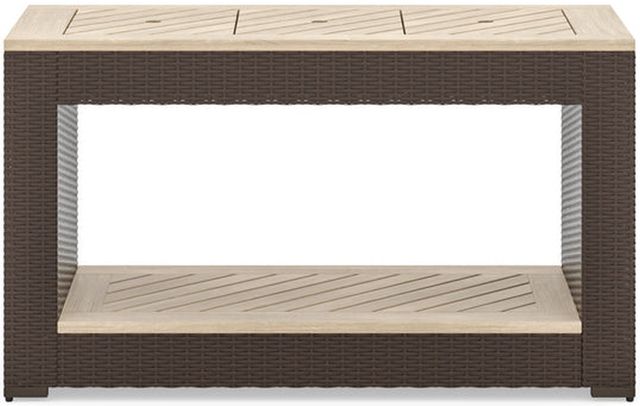 homestyles® Palm Springs Brown Outdoor Sofa Table with Removeable Top -1