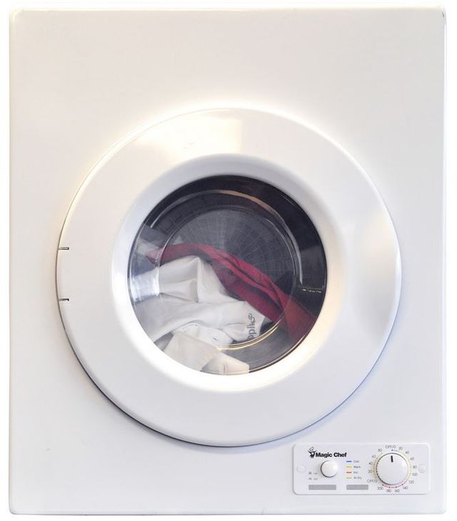 Magic Chef® 2.6 Cu. Ft. White Compact Electric Dryer-1