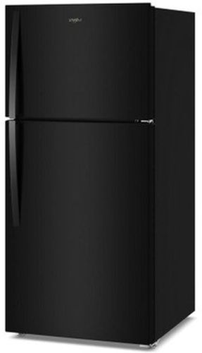 Whirlpool® 30" 19.3 Cu. Ft. Black Top Freezer Refrigerator with Total Coverage Cooling-3