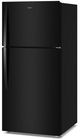 Whirlpool® 30" 19.3 Cu. Ft. Black Top Freezer Refrigerator with Total Coverage Cooling-2