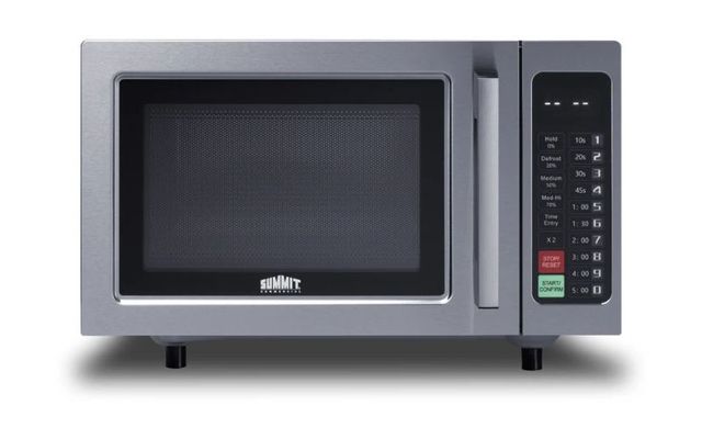 Summit® 0.9 Cu. Ft. Stainless Steel Commercial Countertop Microwave-0
