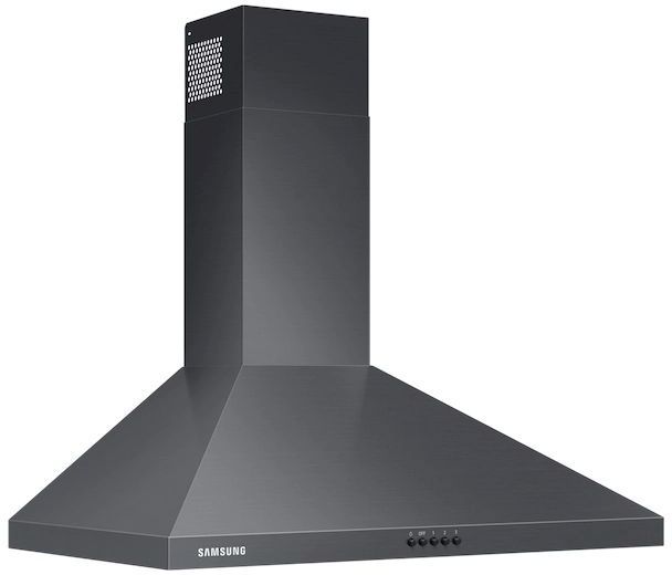 Samsung 30" Fingerprint Resistant Black Stainless Steel Wall Mounted Range Hood-1