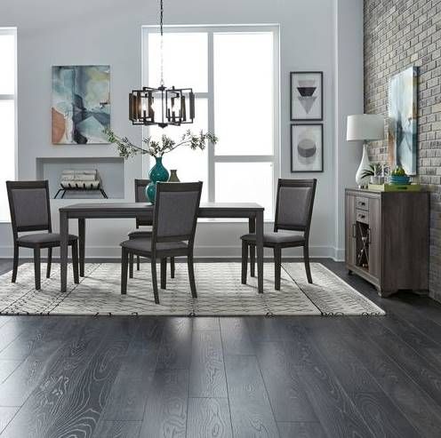 Liberty Furniture Tanners Creek 5-Piece Greystone Rectangular Table Set