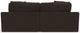 Jackson Furniture Comfrey 2-Piece Chocolate Double Wide Chaise Sectional-3