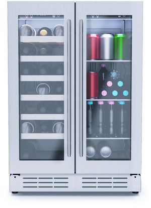 front view of the Elica RISERVA 4.8 Cu. Ft. Stainless Steel Beverage Center