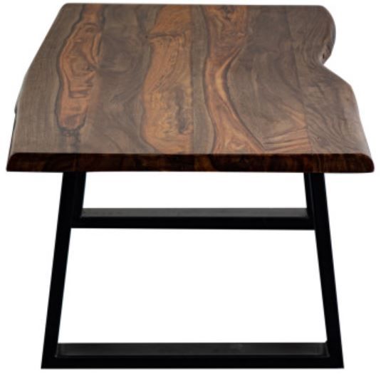 Porter International Designs Manzanita Harvest Coffee Table with Black Metal Base -3