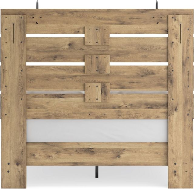 Signature Design by Ashley® Larstin Brown Queen Panel Bed-3