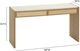 TOV Furniture Paige Natural 2-Drawer Console Desk-2