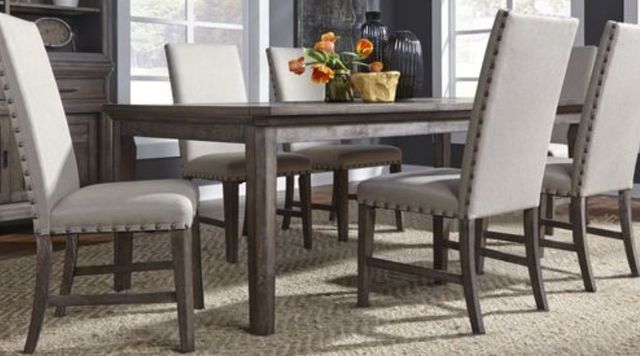 Liberty Furniture Artisan Prairie 7-Piece Aged Oak Rectangular Table Set-0