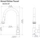 ZLINE Monet Brushed Nickel Pull Down Single Handle Kitchen Faucet-5