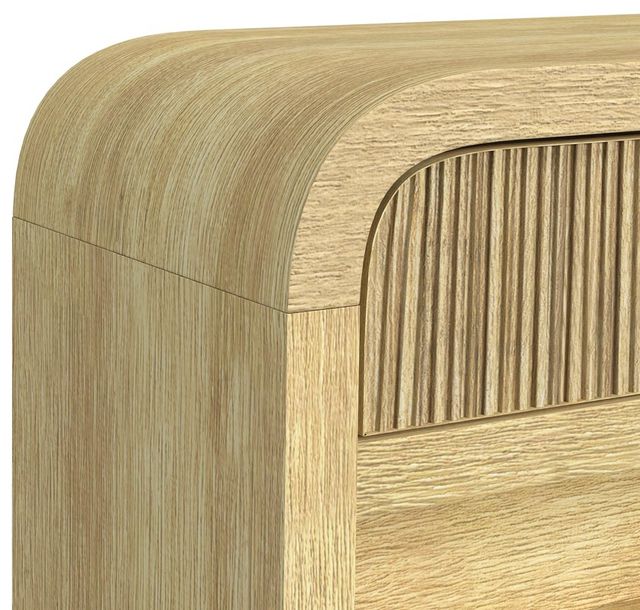 Elements International Ridgemont Natural Sofa Table with Bottom Shelf-3