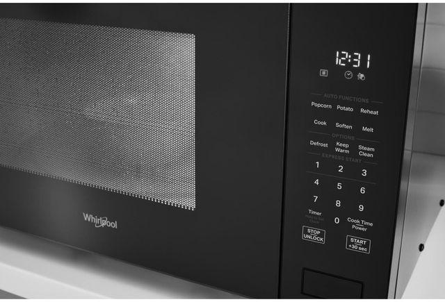 Whirlpool® 1.6 Cu. Ft. Black Sensor Cooking Countertop Microwave-4