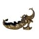 A & B Home Gold Decorative Peacock -2