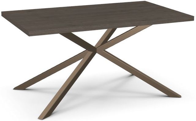 Amisco Customizable Asterisk 60" Rectangular Table with Metal Stand-0
