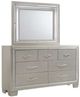 Elements International Platinum 4-Piece Champagne Youth Full Panel Bedroom Set-2