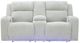 Signature Design by Ashley® TwinBrooke Alloy Power Reclining Loveseat with Console and Adjustable Headrest-2