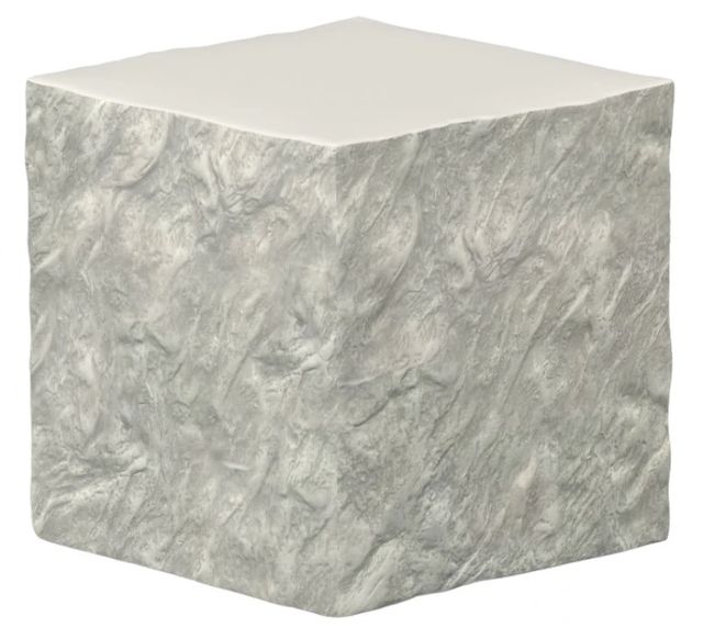 Sunset West Bone White Glass Fiber Reinforced Concrete Square Outdoor End Table-0