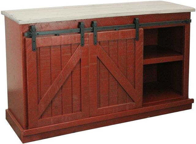 American Heartland Manufacturing Rustic Two-Tone Quaint TV Stand-2