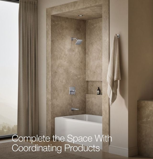 KOHLER® Parallel® Rite-Temp® Polished Chrome 1.75 GPM Bath and Shower Trim Kit-4