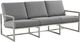 Enclover Acacia Granite/Stainless Steel Sofa-0