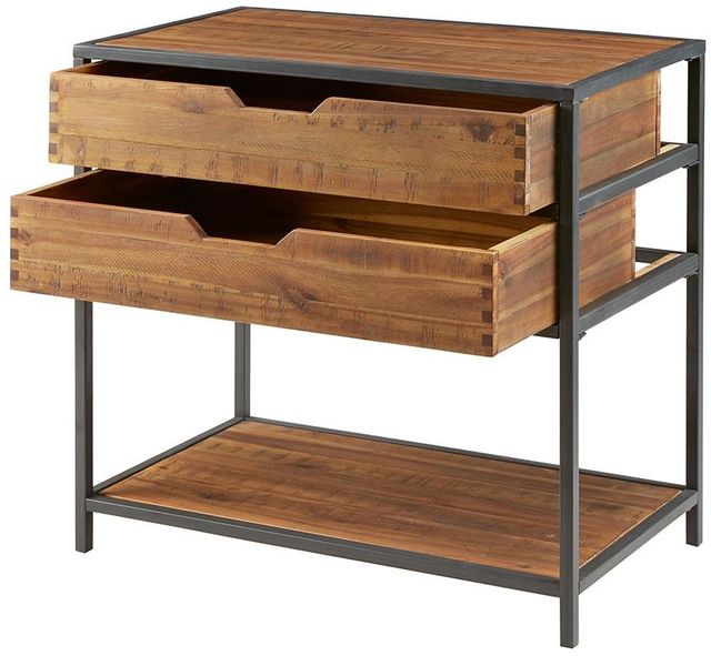 Olliix by Madison Park Natural/Graphite Hudson Accent Chest-1