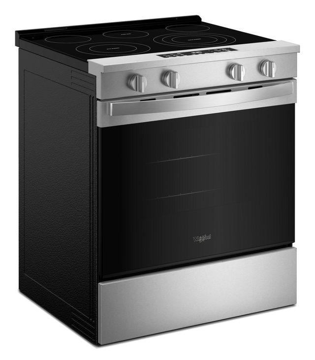 Whirlpool® 30" Fingerprint Resistant Stainless Steel Slide-In Electric Range with Air Cooking Technology-3