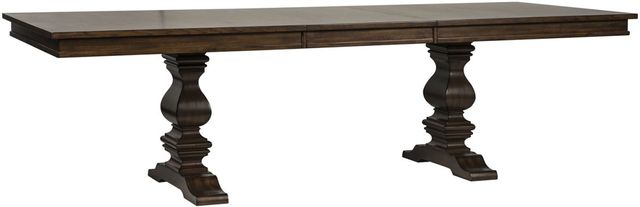 Liberty Furniture Armand 7-Piece Antique Brownstone/Gray Trestle Dining Set-1