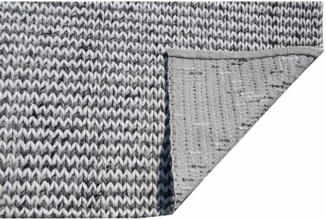 KAS Rugs Cortico Ivory/Grey Chevron 5'x7' Area Rug-2