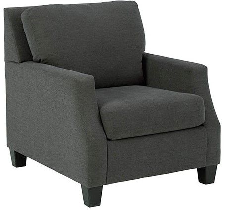 Signature Design by Ashley® Bayonne 2-Piece Charcoal Living Room Chair Set-1