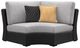 Signature Design by Ashley® Beachcroft 5-Piece Black/Light Gray Fabric/Natural Materials L-Shape Outdoor Sectional-3