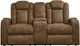 Signature Design by Ashley® Wolfridge Brindle Power Reclining Loveseat-1