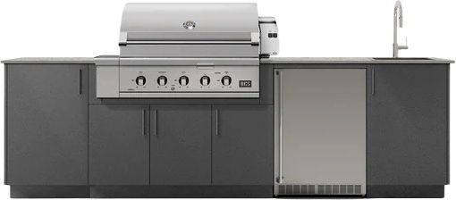 Urban Bonfire® Cove 42 117" Anthracite Outdoor Kitchen-0