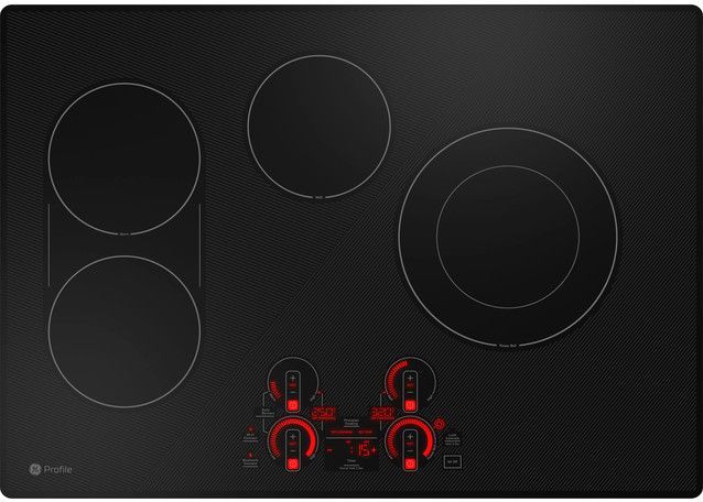 GE Profile™ 30" Black Electric Cooktop-2