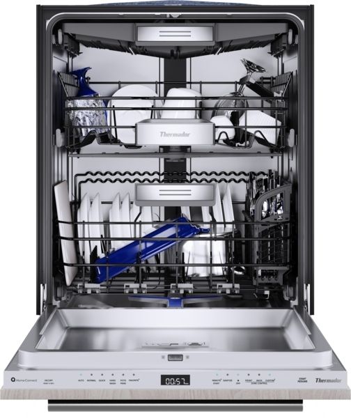Thermador® Star Sapphire® 24" Panel Ready Top Control Built In Dishwasher-2