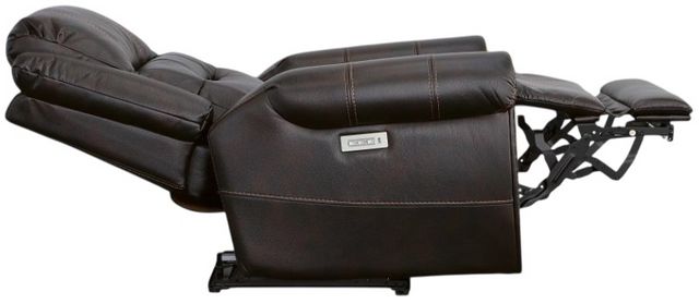 Flexsteel® Oscar Brown Power Recliner with Power Headrest-7