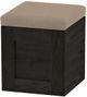 Crate Designs™ Furniture Espresso Upholstered Storage Cube-0