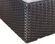 CabanaCoast® Customizable Louvre Wicker Outdoor Lounge Ottoman-1